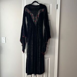 ‎Womens Flare Sleeve Renaissance Dress Cosplay Costume Victorian Dress